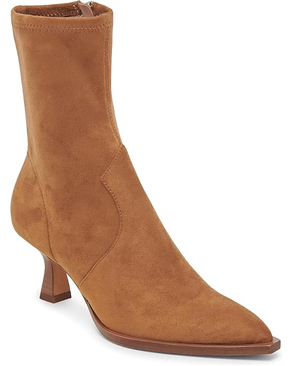 VOMIRA Ankle Boots for Women Pointy Toe Stacked Kitten Heels Black Boots for Women Side Zipper Le... | Amazon (US)