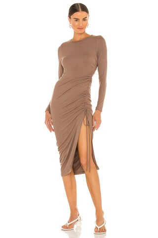 SNDYS Winter Dress in Chocolate from Revolve.com | Revolve Clothing (Global)