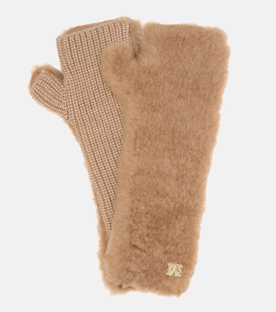 Manny camel hair and silk fingerless gloves | Mytheresa (US/CA)