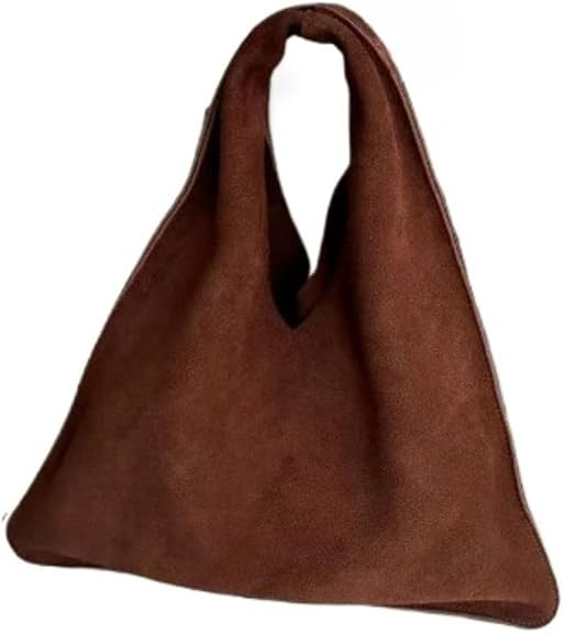 Minimalist Handbag Hobo Bag Faux Suede Soft Tote Bag Casual Large Purse Shoulder Bag Trendy Commu... | Amazon (US)