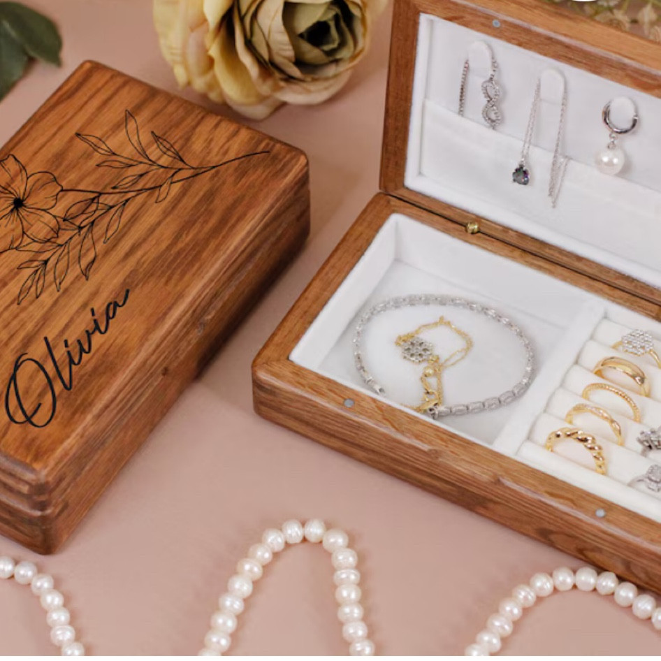 Custom jewelry box idea 
Etsy gift finds 
Bride gift finds 
Catbird jewelry finds 

#LTKHoliday #LTKSaleAlert #LTKGiftGuide
