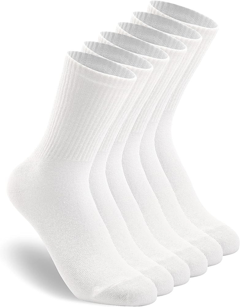 HAVE A TREE 3-6 Pack Womens Crew Lightweight Thin Casual Calf Socks Size 6-11 | Amazon (US)