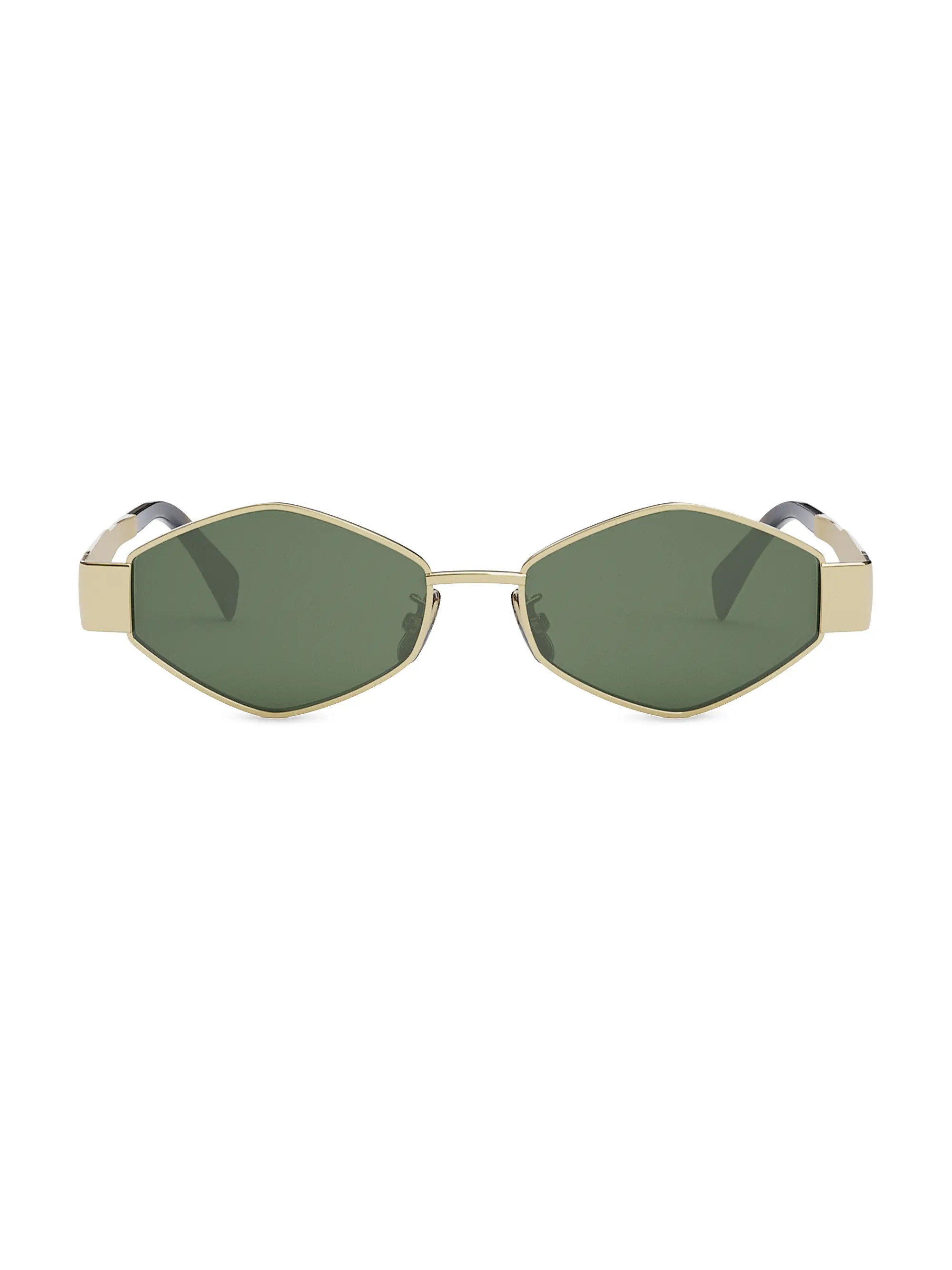 Shop CELINE Metal Triomphe 54MM Geometric Sunglasses | Saks Fifth Avenue | Saks Fifth Avenue