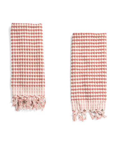 Made In Turkey 2pk Marseille Dotted Bath Towels | TJ Maxx