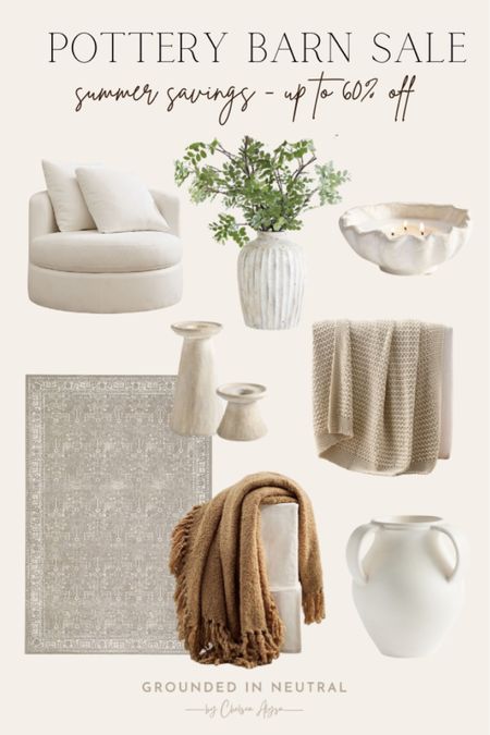 Summer is here and these items from Pottery Barn are perfect for a home refresh. Plus, they’re on sale! The variety of vases and candle stick holders are so great!

#LTKStyleTip #LTKSaleAlert #LTKHome