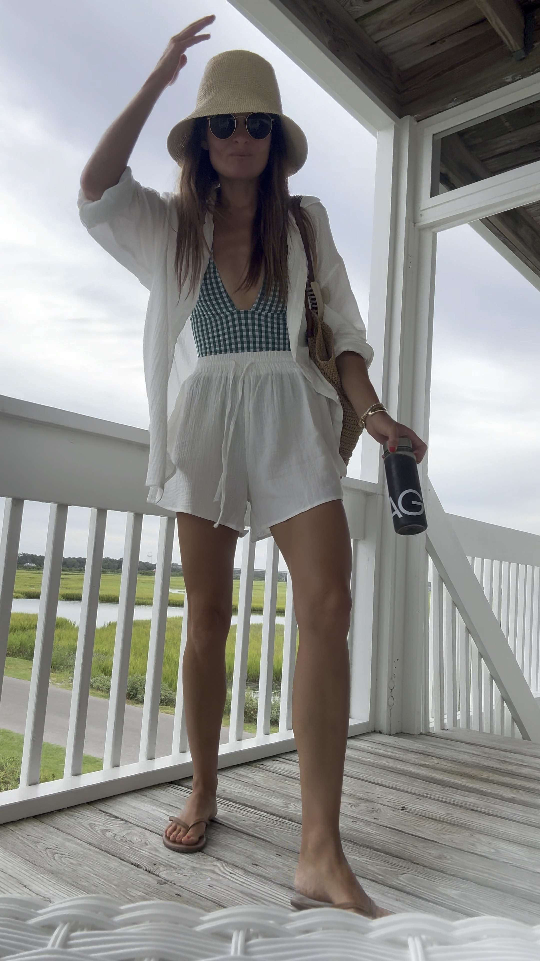 this Amazon set is 🫰 wearing my true size, a small. Perfect as a comfy & cozy set or as a cover up! 

Can't link my suit but its by anaj Paris 

#LTKFindsUnder50 #LTKVideo #LTKSwim