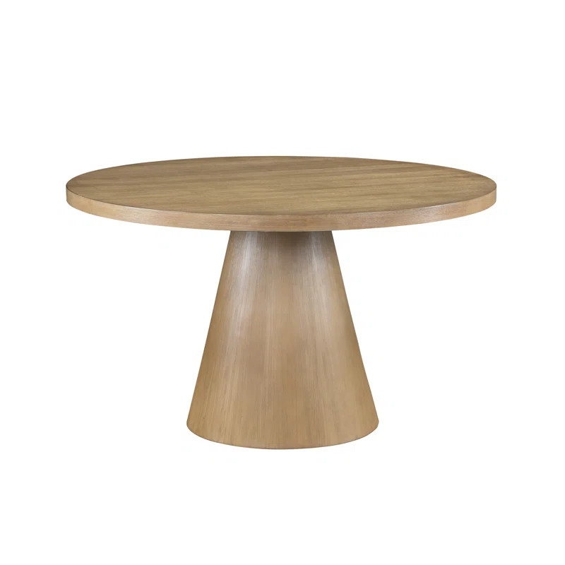 Delphine Oak Finish 52" Wide Dining Table | Wayfair North America