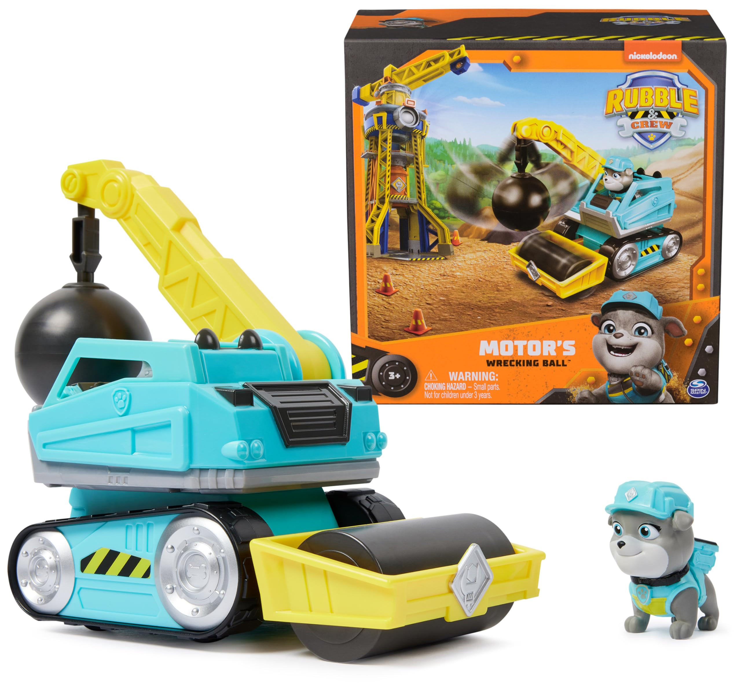 Rubble & Crew, Motor’s Wrecking Ball Toy Truck with Action Figure and Movable Construction Toys... | Amazon (US)