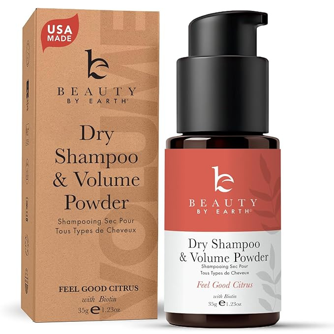 Beauty by Earth Dry Shampoo Powder Spray for Women & Men, Non Aerosol Volumizing & Clarifying Pow... | Amazon (US)