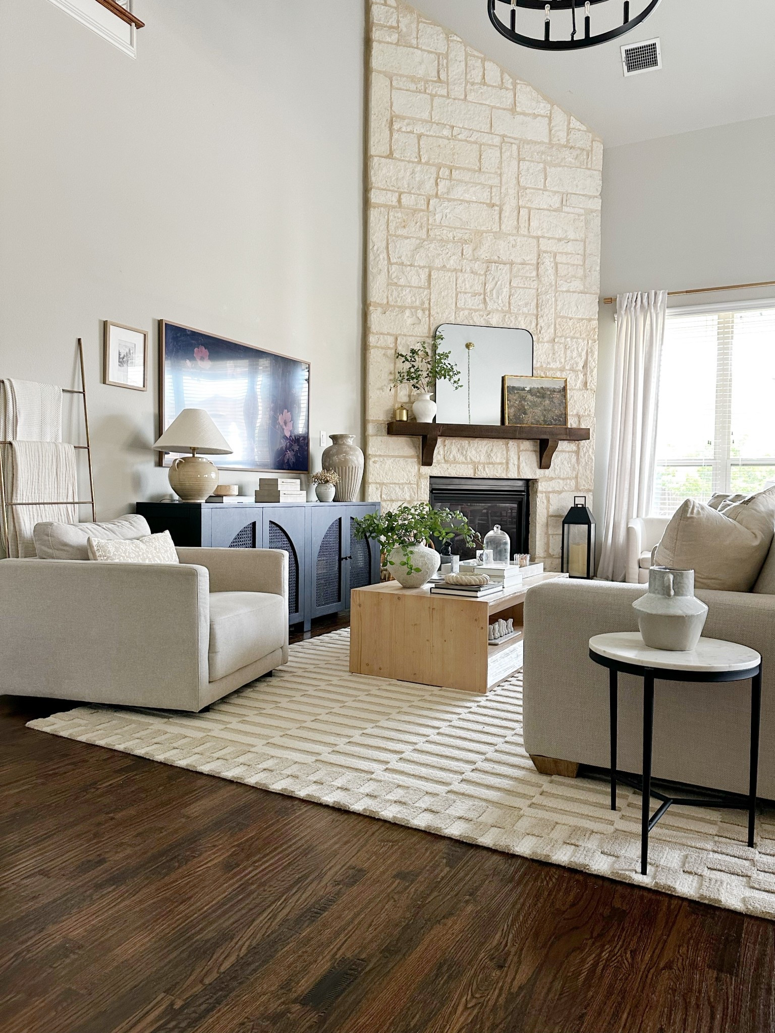 The heart of our home. Really going for a contemporary organic vibe in our living room. 🤎🌿

#LTKStyleTip #LTKHome