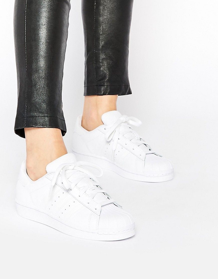 adidas Originals Superstar Foundation White Sneakers - White | ASOS US