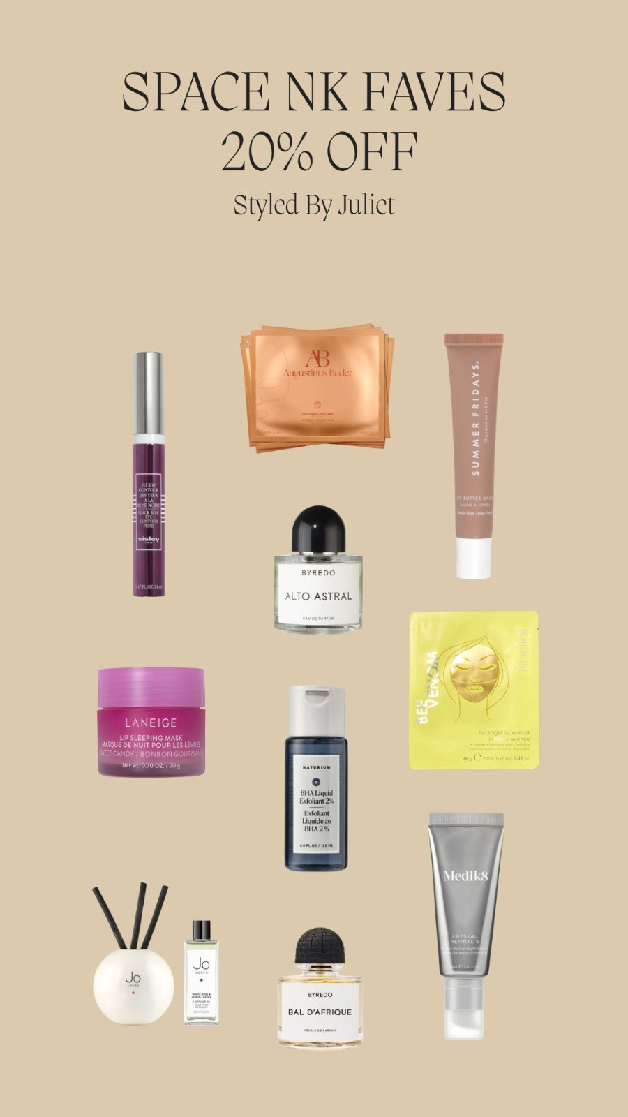 My Space NK faves which have 20% off 💄

Summer Beauty, Beauty Faves, Skincare, Fragrance, Holy Grail Products, Premium Beauty

#LTKuk #LTKbeauty #LTKsummer