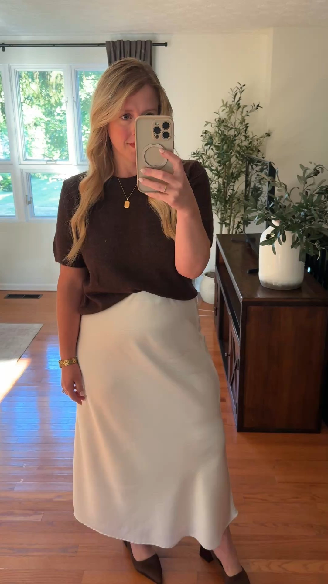 Fall Outfit, Brown Sweater Outfit for fall

#LTKFindsUnder50 #LTKWorkwear #LTKMidsize