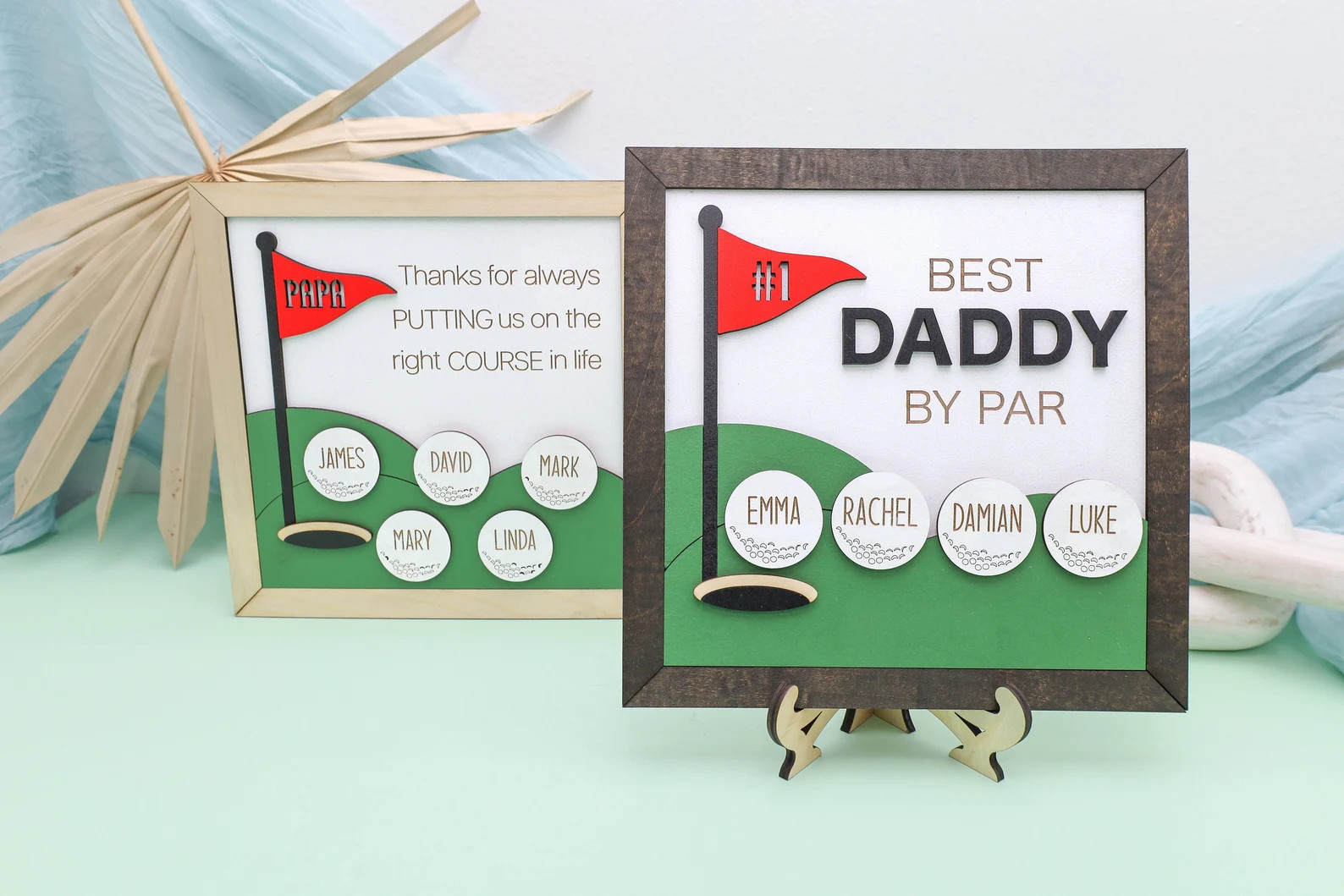 Customized Best Dad by Par Sign, Custom Wooden Golf Sign, Gift for Husband, Gift For Grandpa, Fat... | Etsy (Global)