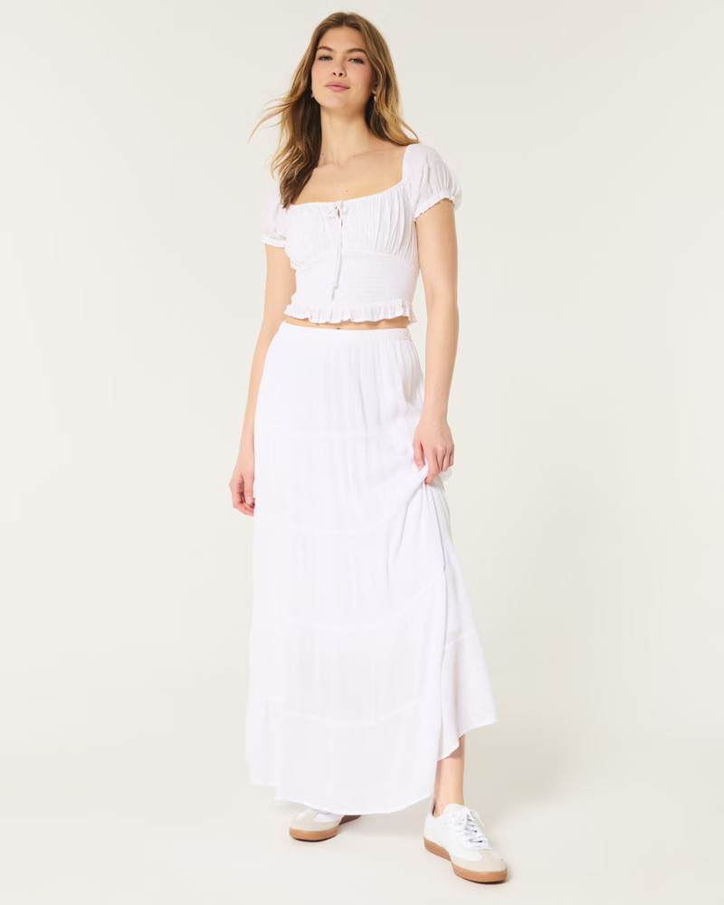 Tiered Maxi Skirt | Hollister (US)