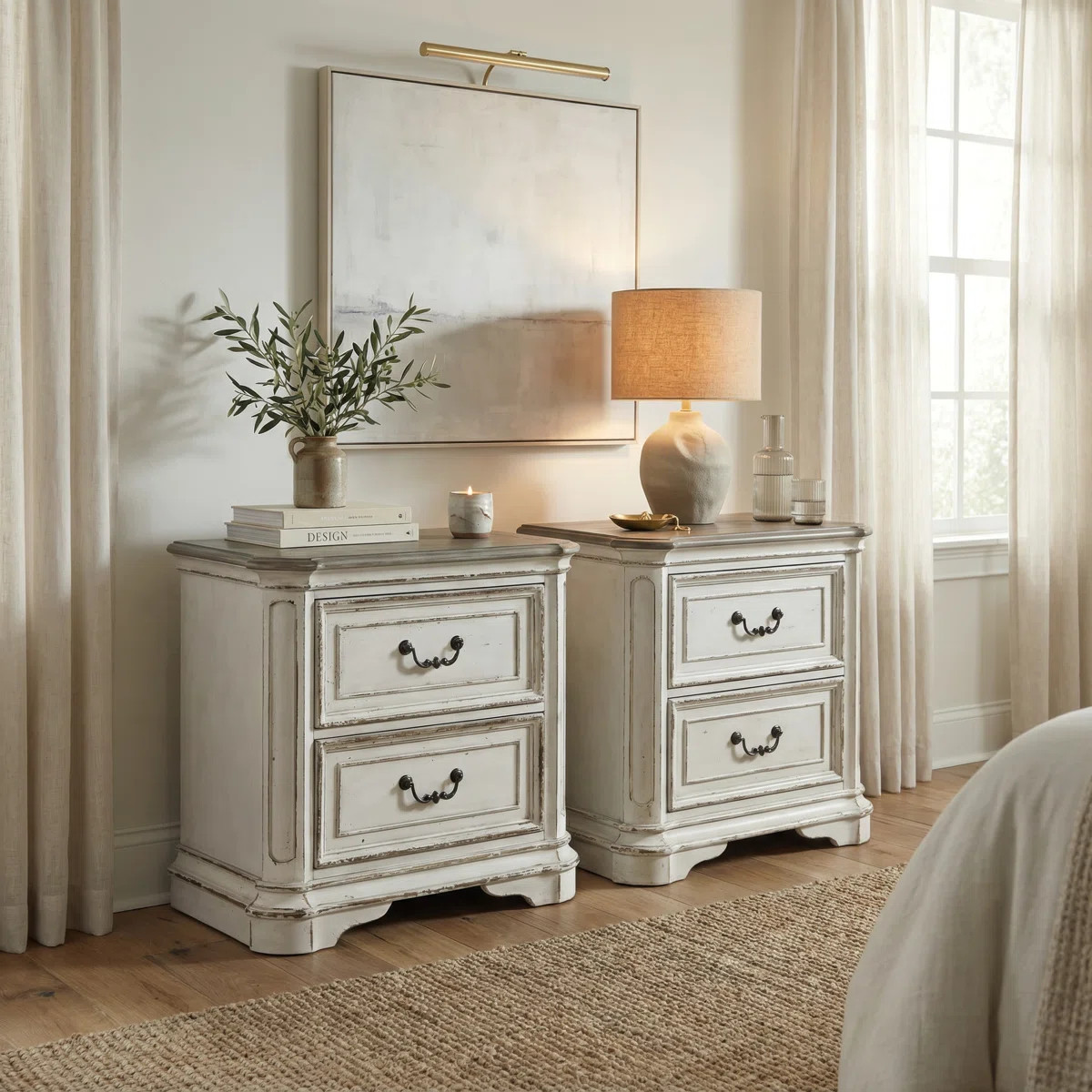 Colchester King Panel Bed & Two Nightstands Bedroom Set | Wayfair North America