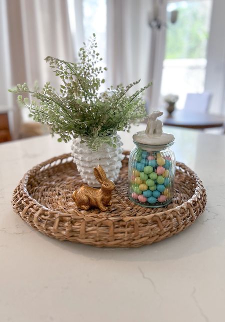 Kitchen island tray Easter decor 

#LTKhome #LTKSeasonal #LTKfindsunder50