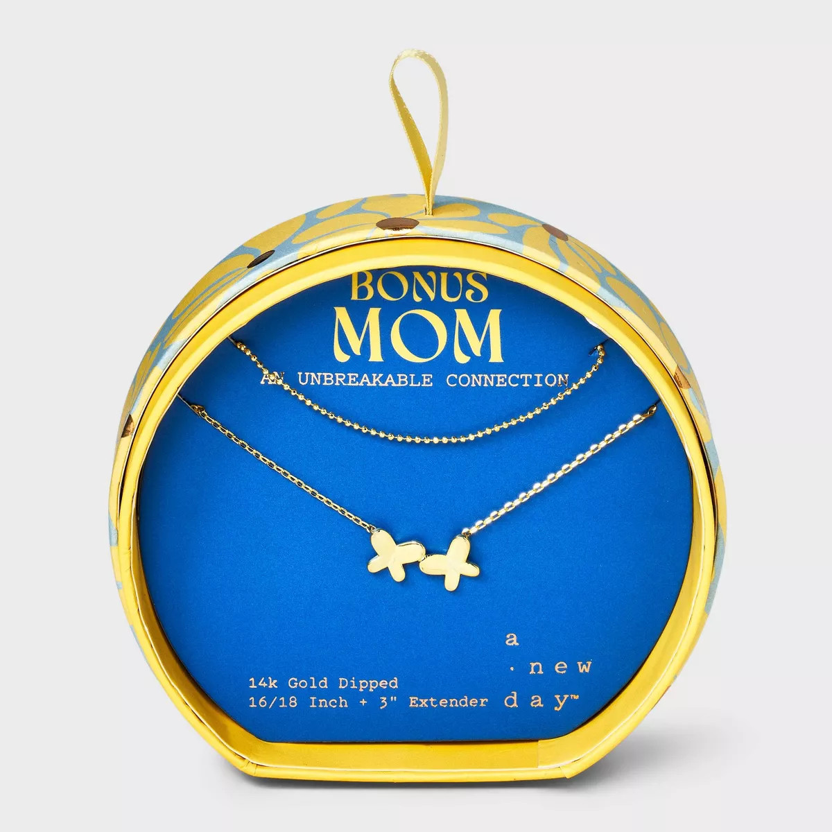 14K Gold Dipped Double Butterfly Multi-Strand Necklace - A New Day™ Gold | Target