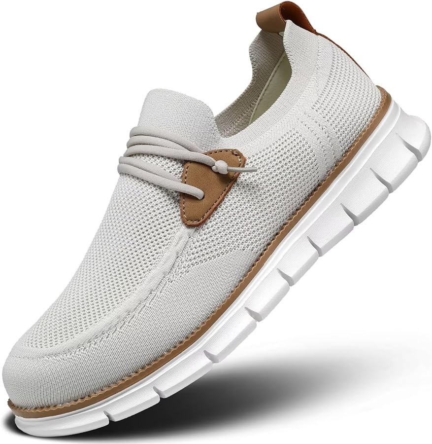 Mens Casual Loafers Shoes Slip On Fashion Walking Dress Sneakers Business Oxfords Work Lightweigh... | Amazon (US)