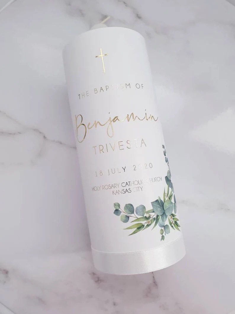 Baptism Candle Christening Candle Personalised Candle | Etsy | Etsy (CAD)