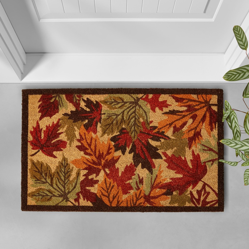 Williams Sonoma Auburn Leaves Doormat | Williams-Sonoma