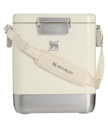 STANLEY Lifted Spirits™ Stainless Steel Cooler | Vacuum Insulated Hard Cooler | Leakproof VaultSeal™ Latch | Premium 18/8 Recycled Stainless Steel | BPA-Free | 26 qt | Cream Gloss | Amazon (US)