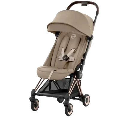 Cybex Coya Stroller, 2024, Cozy Beige, Rose Gold | GoodBuy Gear