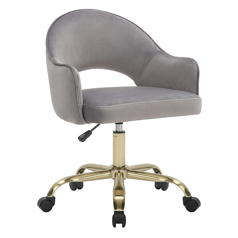 Mila Office Chair, Grey | At Home