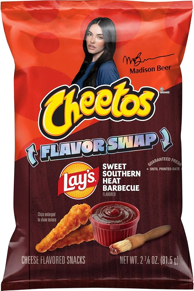 Cheetos Crunchy Lay's Sweet Southern Heat Barbecue Flavor Swap Cheese Flavored Snacks, 2.875 oz B... | Amazon (US)