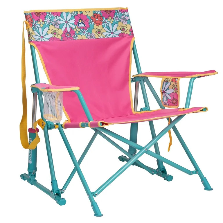 GCI Outdoor Kickback Rocker Foldable Rocking Camp Chair, Summer Floral | Walmart (US)