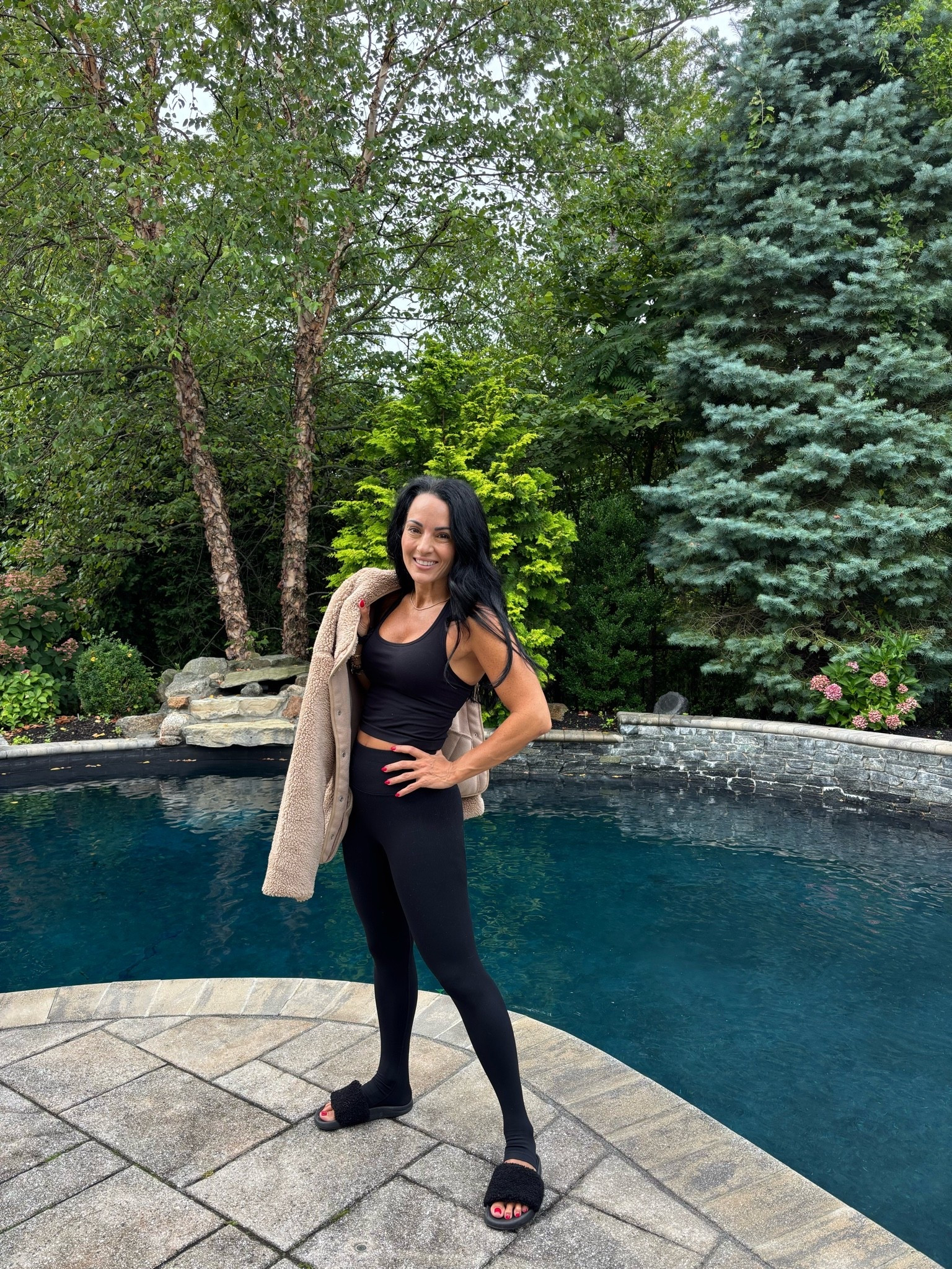 Cozy fall leggings, and tank top
With a cozy teddy jacket
Perfect for your next workout

#LTKfitnessgoals #LTKootd #LTKActive