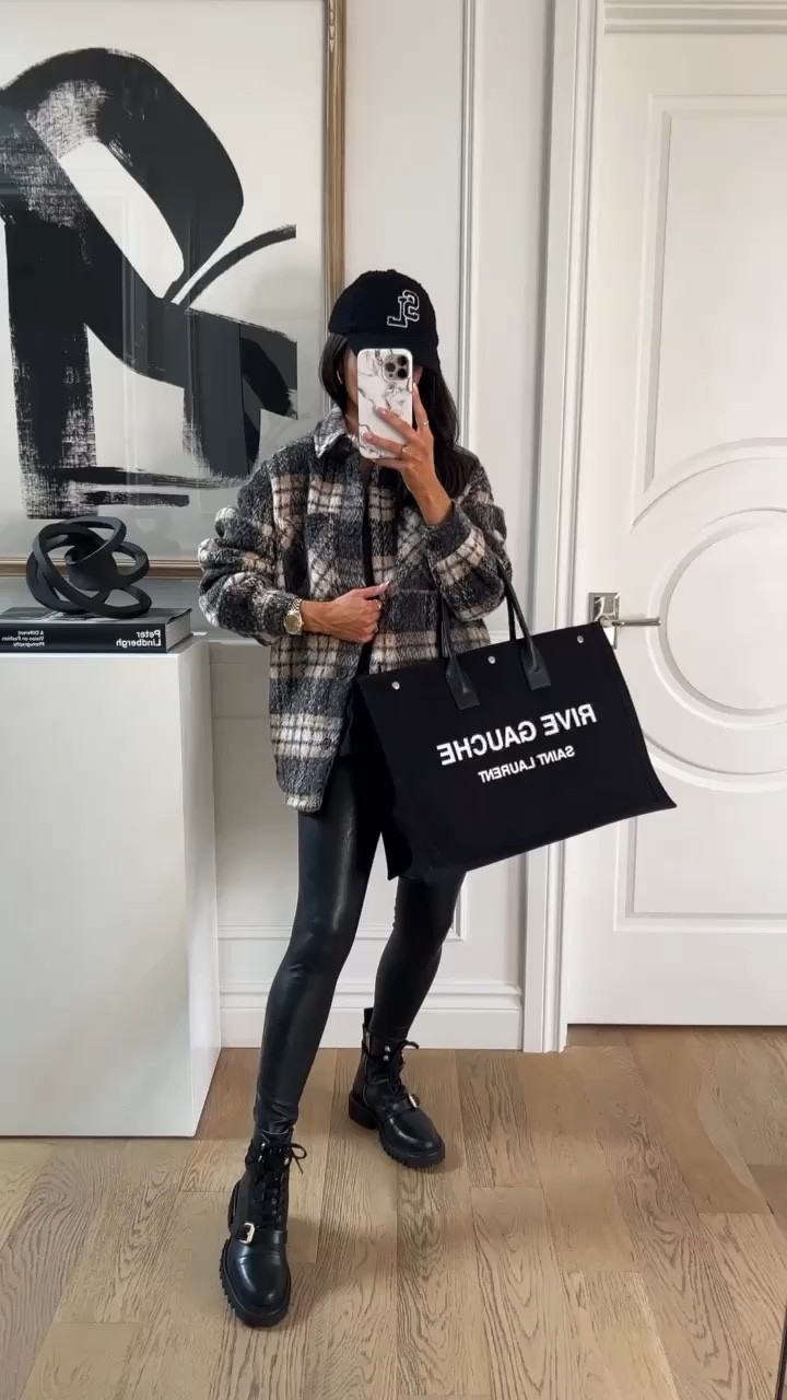 Casual fall outfit
Nordstrom Shacket linking the updated version 
Commando faux leather leggings
Combat boots 




#LTKFindsUnder100 #LTKSeasonal #LTKStyleTip