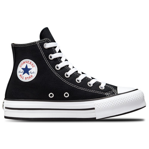 Converse Girls Converse Hi Platform - Girls' Grade School Basketball Shoes Black/White Size 7.0 | Champs Sports