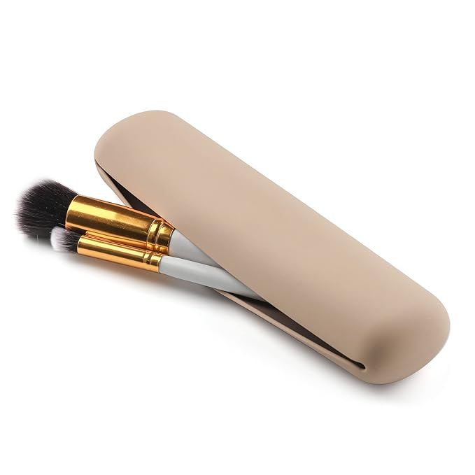CORNERIA Travel Makeup Brush Holder, Portable Silicone Makeup Brush Case Eco-Friendly for Busines... | Amazon (US)