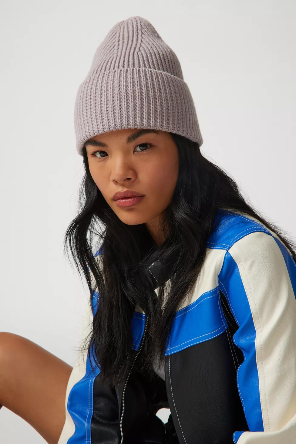 UO Khloe Ribbed Beanie | Urban Outfitters (US and RoW)