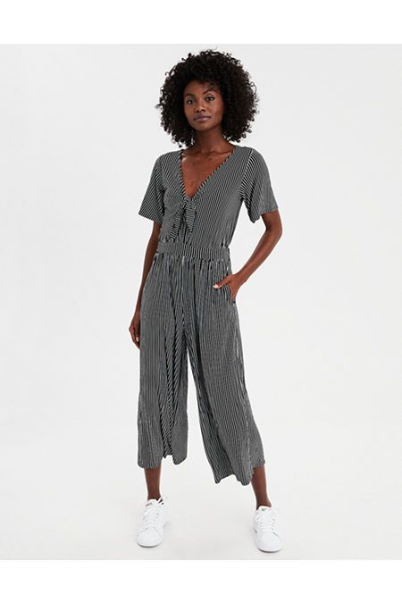 AE Tie Front Jumpsuit | American Eagle Outfitters (US & CA)