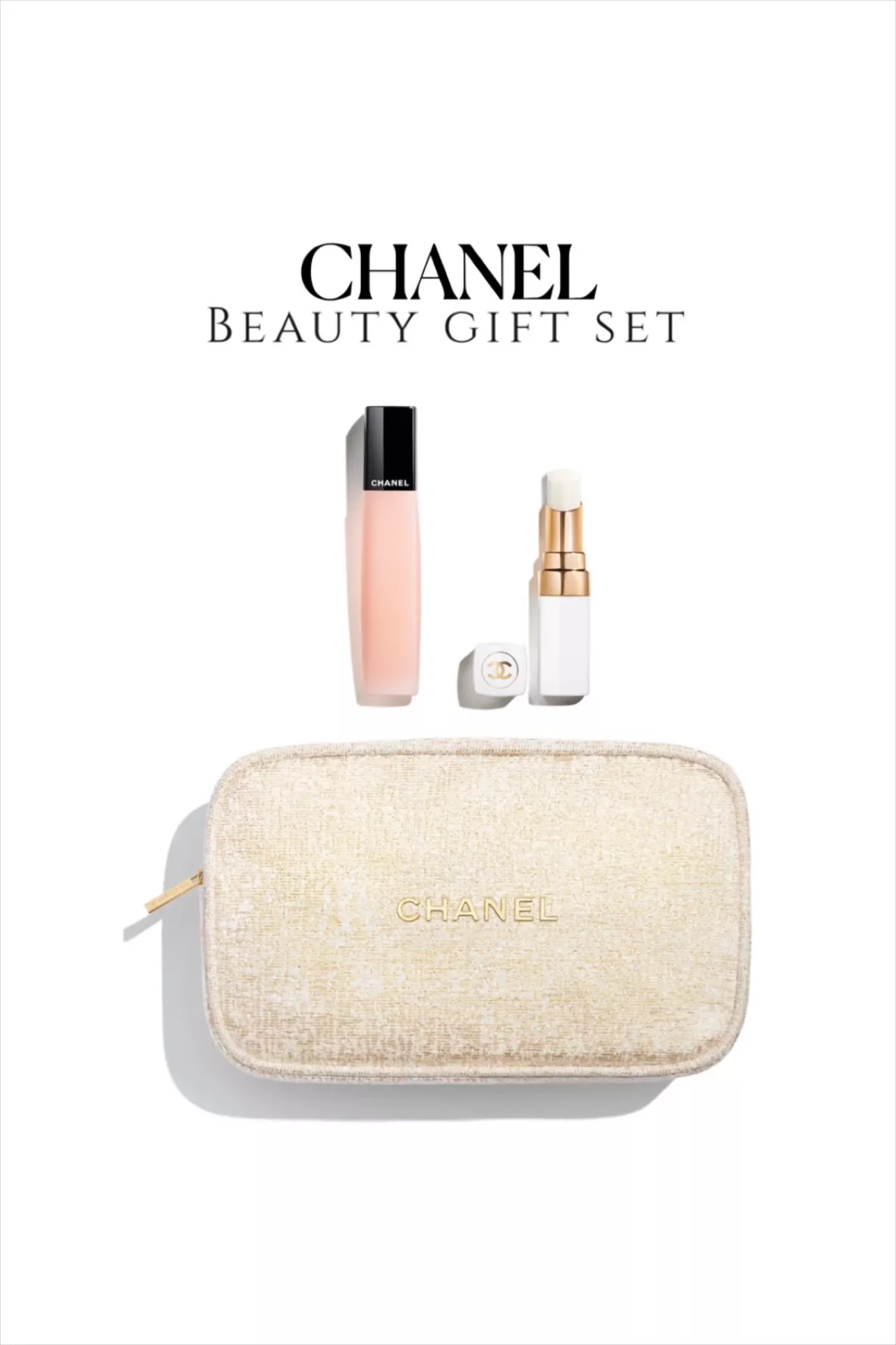 chanel makeup set with bag