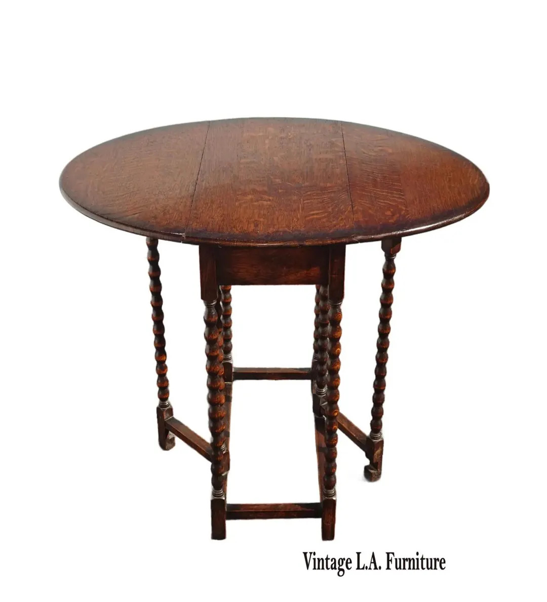 Antique Barley Twist Drop Leaf Side Table ~ French Country | Etsy (US)