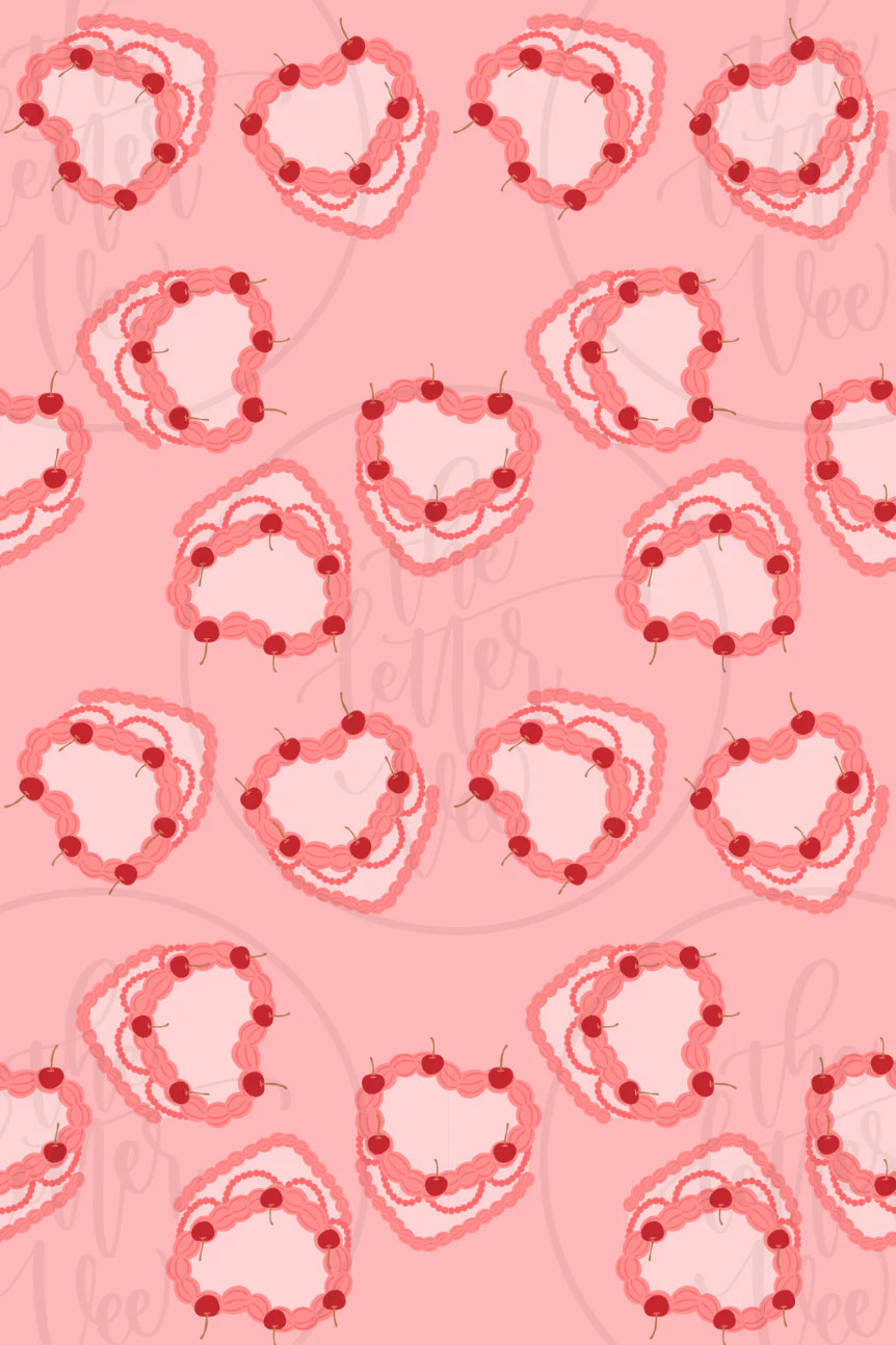 Valentines 2025 repeating pattern | Repeatable patterns | The Letter Vee