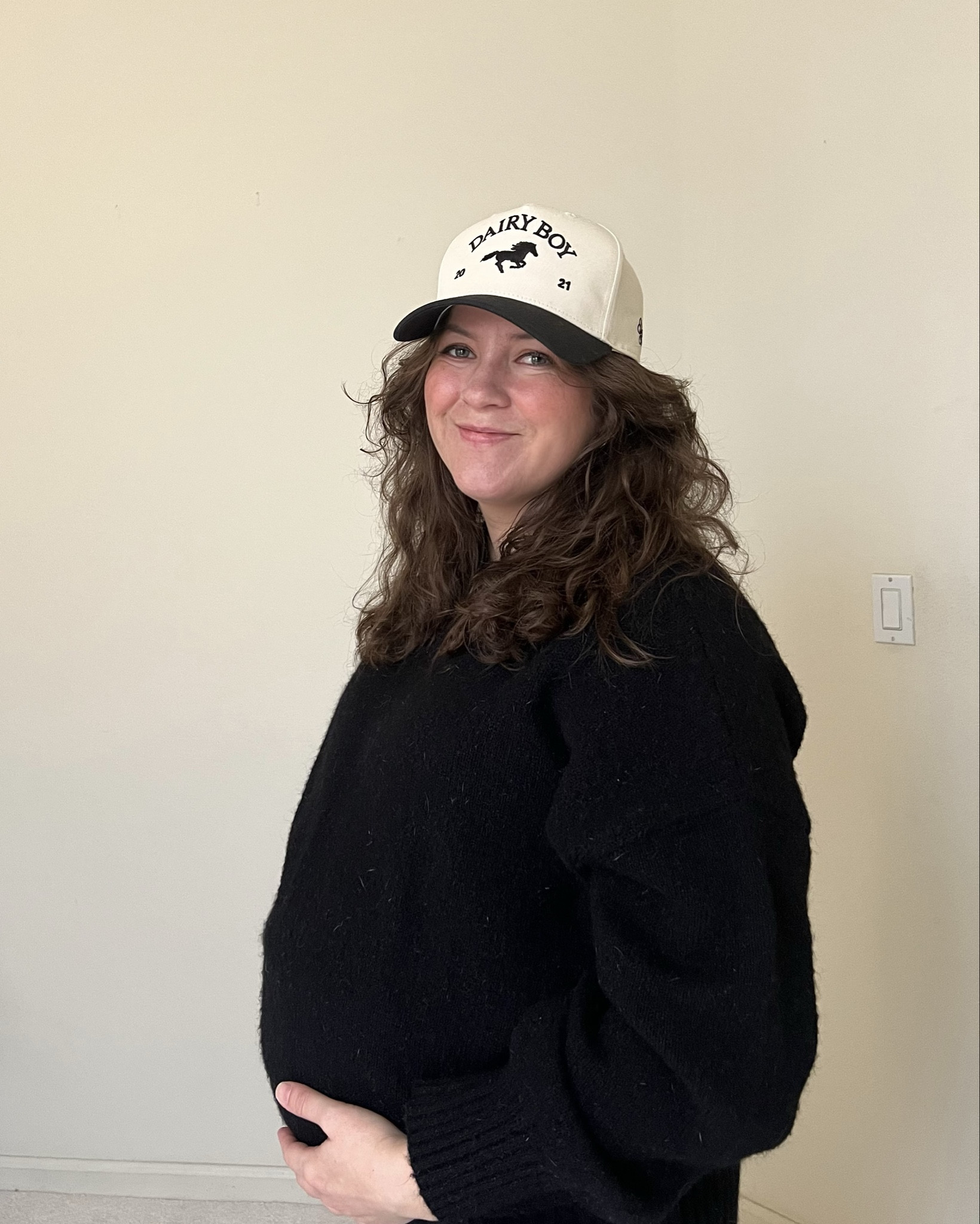 This is week 40 😅💕 trying to wear cute outfits still but nothing fits and I don’t want to buy anymore maternity clothes since baby will be here literally any second 🫠

Luckily my sweaters from PinkBlush maternity have grown with my bump 🖤 I linked all my favorites below! Along with my Dairy Boy baseball hat! 

#pinkblushmaternity #40weekspregnant #pregnant #maternity 

#LTKSeasonal #LTKMidsize #LTKBump