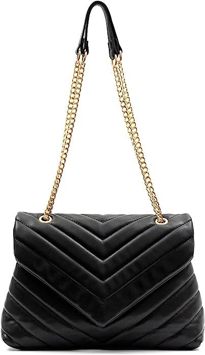 PRETTYGARDEN Women’s Fashion Crossbody Bags Lightweight Adjustable Chain Strap Quilted Designer... | Amazon (US)