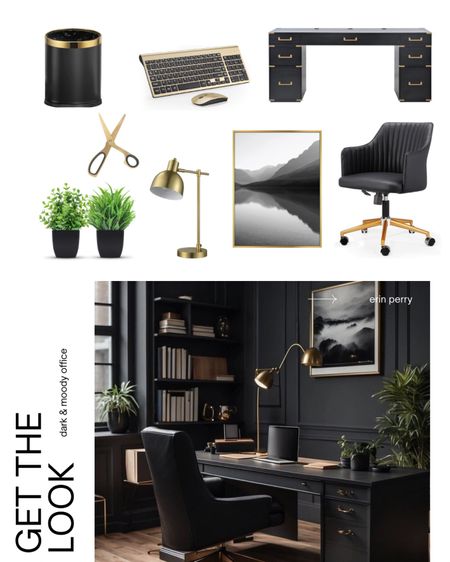 Dark & moody home office finds from Amazon 

#LTKhome #LTKstyletip
