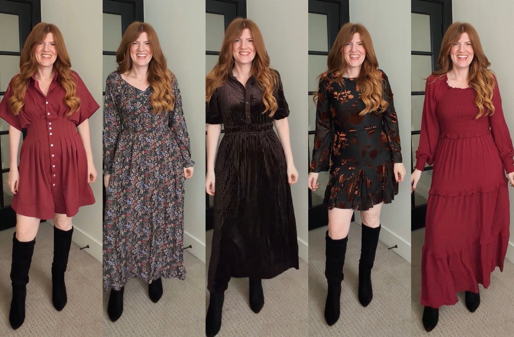 Fall dresses from Amazon wearing size small.

#LTKPetite #LTKSaleAlert #LTKSeasonal