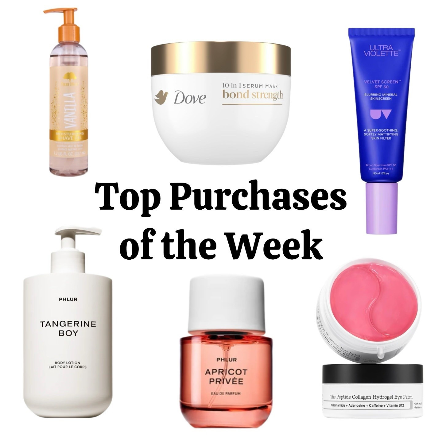 This week was a solid set of picks. I’m fucking impressed. 

Y’all went hard for the @ultravioletteau sunscreen, which has recently been released at Sephora. I love it, and I plan to stock up on Friday with the @sephora sale. 

The @phlur Farewell Sale added quite a few new items. I’m not sure if this means that they’re discontinuing those scents, but I do enjoy Apricot Privée. I picked up some body washes and candles. 

The @cosrx patches are really nice. They have peptides, caffeine, and collagen in an affordable patch. My baby sister likes them a lot, and I agree. 

The @treehut shave oil is fucking phenomenal. I love the nozzle is long enough to do one handed pumping, so you don’t have to put down your razor. I emptied the rose scent last week and purchased the vanilla scent as a replacement. 

The @dove bond strength hair mask is the perfect weight for my hair. It’s hydrating and makes my hair so fucking soft without weighing it down. 

Thanks for following and buying shit through my affiliate links. Y’all know how much I love to sort through the data. 

I am trying to post a bit more frequently, so we will see if I keep this in my stories in the future…or if I make a little effort to make a post. 

Let me know what you think in the comments.
