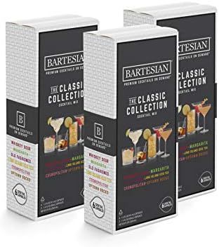 Bartesian The Classic Collection Cocktail Mixer Capsules, Variety Pack of 18 Cocktail Capsules, f... | Amazon (US)