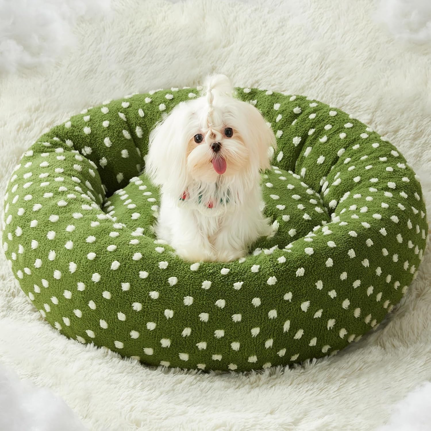 BFPETHOME Small Dog Beds for Small Dog, Round Dount Cat Beds for Indoor Cats, Calming Pet Bed for... | Amazon (US)
