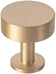 Lewis Dolin 1-1/8" (29mm) Disc Cabinet Knob 31-001 (Brushed Brass) | Amazon (US)