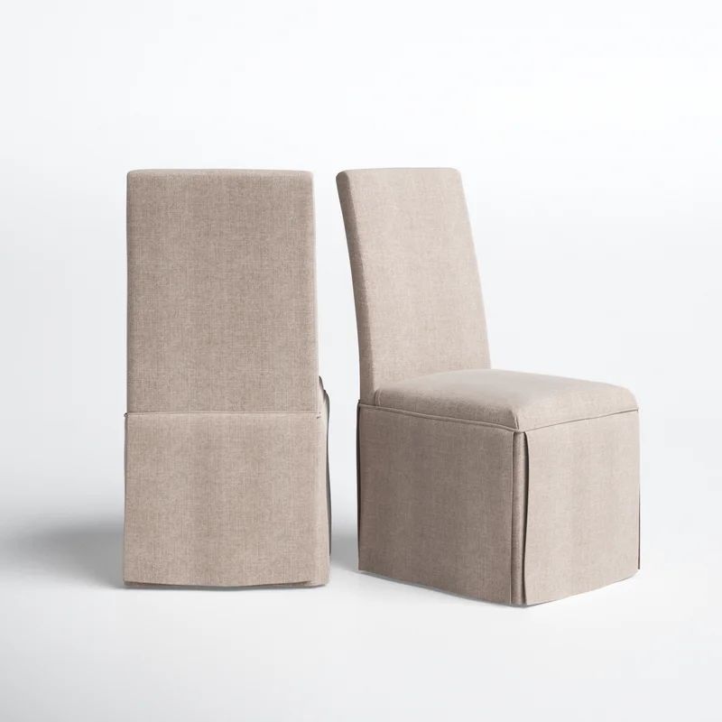 Clybourne Linen Solid Wood Dining Chair (Set of 2) | Wayfair North America