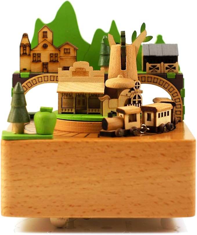 Wooden Country Train Music Box - A Personalized Gift for Your Daughter, Granddaughter or Grandson... | Amazon (US)