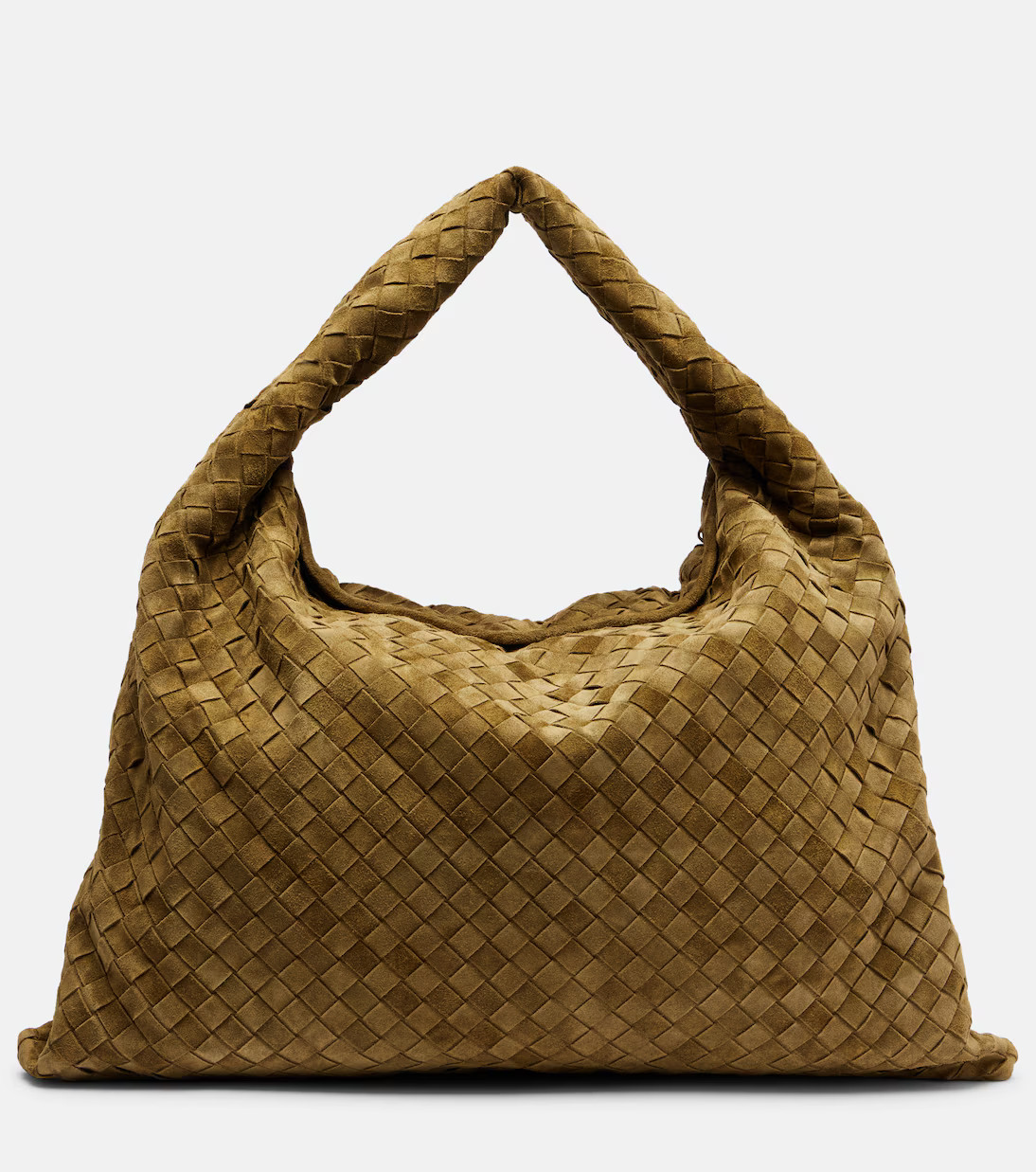 Hop Intrecciato Large suede tote bag | Mytheresa (US/CA)